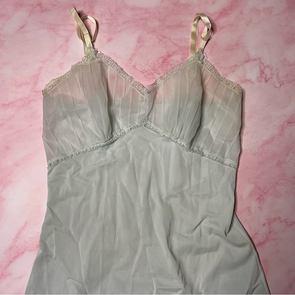 Vintage blue short slip dress